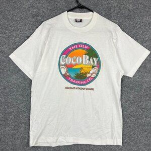 Vintage Single Stitch Coco Bay Coconut Island T-Shirt Graphic‎ Men Sz Large